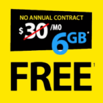 H2O Wireless Free Month Double Data Offer