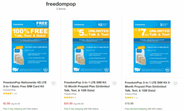 FreedomPop Phone Plans Are On Sale At Both Target (Pictured Above) And Best Buy