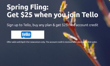 Tello Mobile Offering New Subscribers Free $25 Account Credit