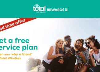 For A Limited Time Get A Free Service Plan When You Refer A Friend To Total Wireless