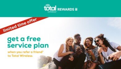 For A Limited Time Get A Free Service Plan When You Refer A Friend To Total Wireless