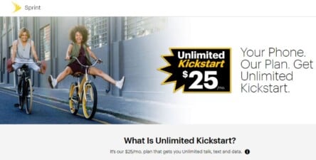 Sprint's Free Unlimited Plan Offer Is Gone, But Unlimited Kickstart Is Still Available For $25/Month