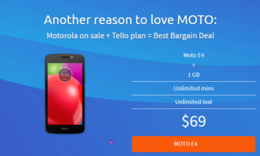 Tello Mobile Offering Phone Plan And Bundle Discounts Featuring Motorola Devices