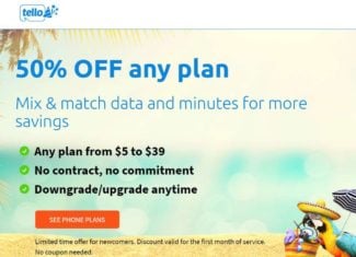 Tello Mobile Offering New Customers 50% Off First Month Of Service