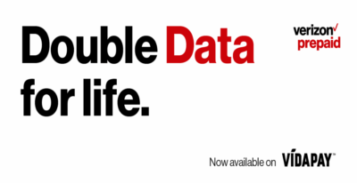 Verizon Prepaid Double Data For Life Offer Returns To VIDAPAY Dealers
