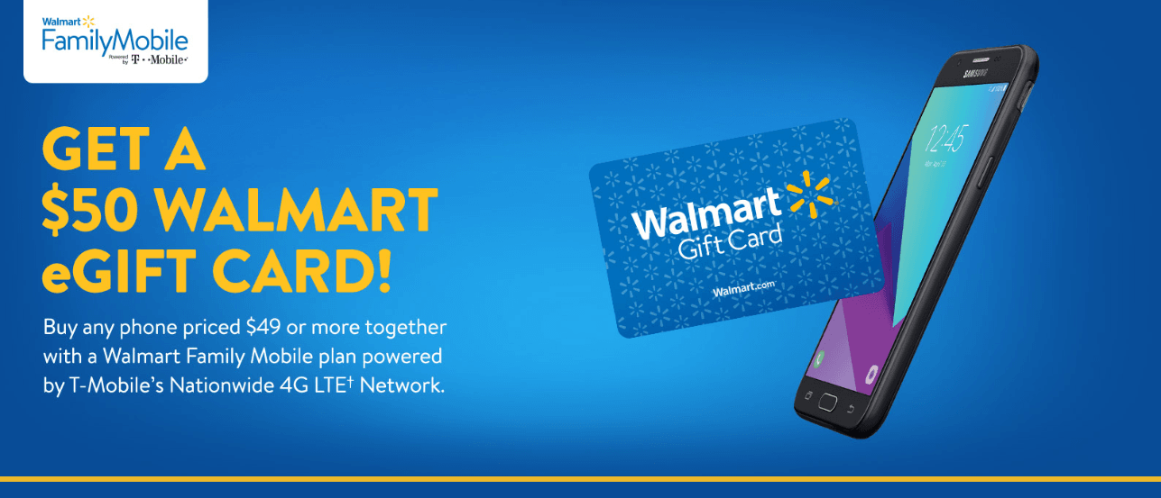 Walmart Family Mobile eGift Card Promo Offer