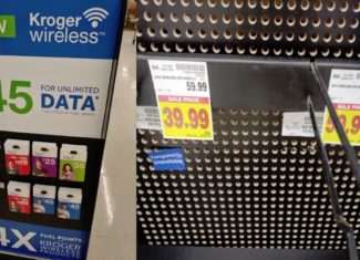 Grocery Store Chain Kroger Launches Kroger Wireless (Photo Via Wave7 Research Taken June 7th At A Dillons In Kansas)