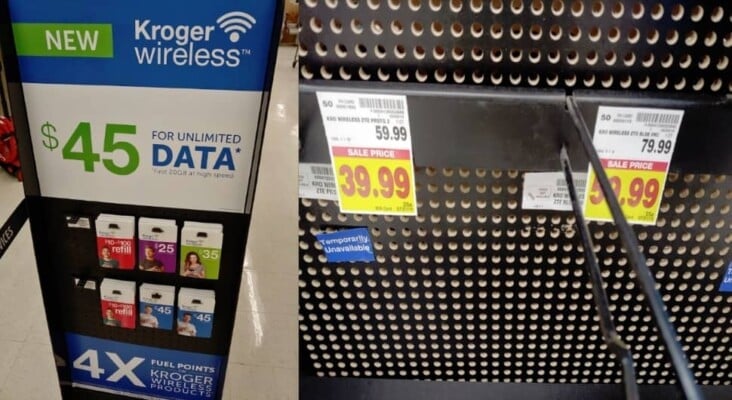 Grocery Store Chain Kroger Launches Kroger Wireless (Photo Via Wave7 Research Taken June 7th At A Dillons In Kansas)