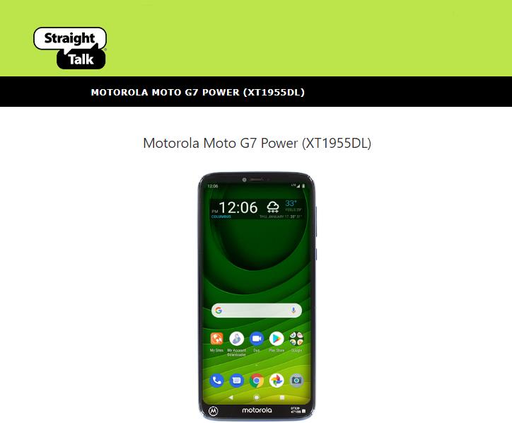 Moto G7 Power Is One Of Several New Devices Coming To Straight Talk Wireless