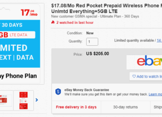 Red Pocket Mobile's GSMA eBay Annual Plans Are On Sale