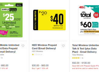 Target Has Prepaid Refill Cards BOGO Ten Percent Off