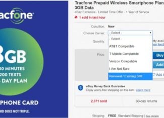 eBay Exclusive Annual Plan From Tracfone Now Formally Available For Existing Subscribers