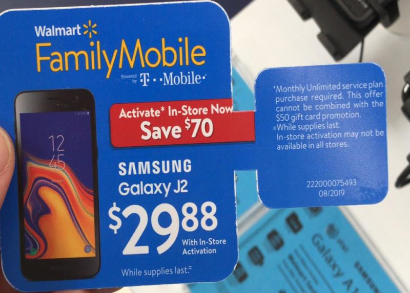 Samsung Galaxy J2 Walmart Family Mobile Sale