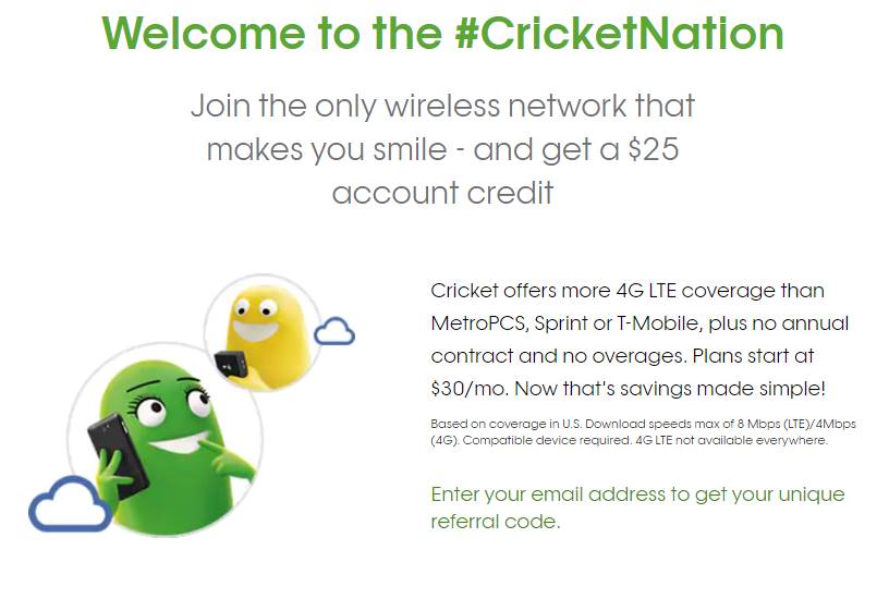 Cricket Wireless Discontinues $25 Phone Plan, Updates Customer Referral Program