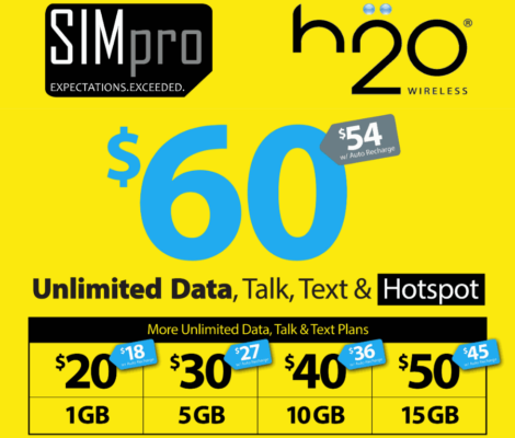 H2O Wireless Phone Plans Are Getting An Update