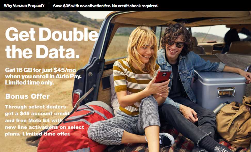 Select Verizon Prepaid Dealers Offering Account Credits And Free Moto E4