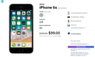 The iPhone 6s Is Now $99 Dollars At AT&T Prepaid