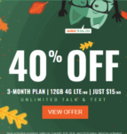 Mint Mobile 3-months 40% Off Promo
