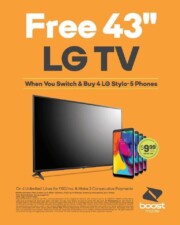 Free LG TV Offer From Boost Mobile