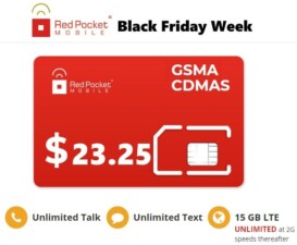 Red Pocket Mobile Plans Discounted For Black Friday & Cyber Monday 2019