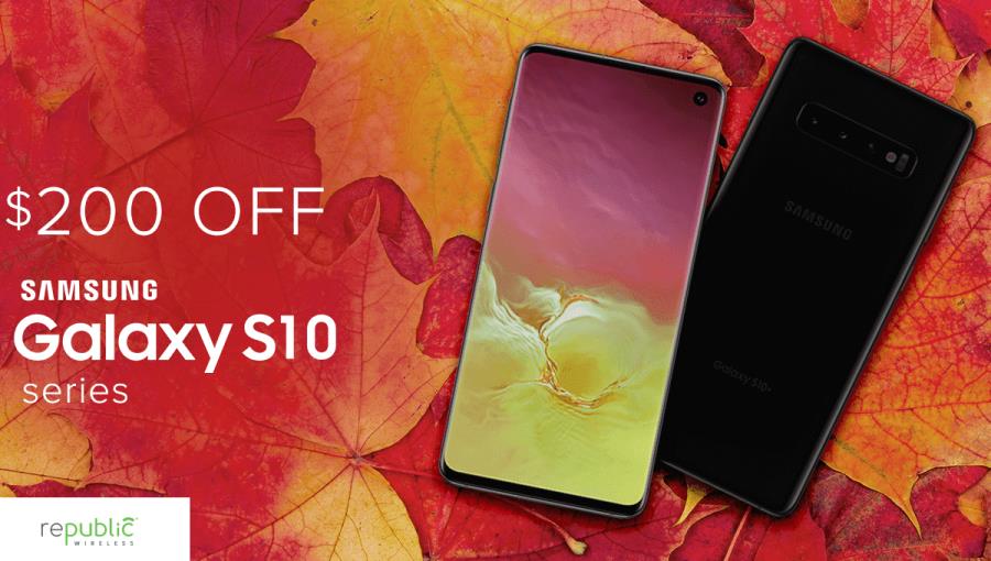 Republic Wireless Is Offering $200 Off Unlocked Samsung Galaxy S10 Series Of Devices