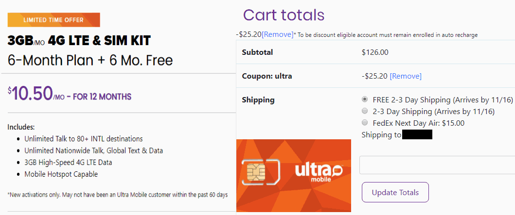 Save 20% At Ultra Mobile With Promo Code ULTRA