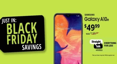 Straight Talk Wireless Black Friday 2019 Deal Samsung Galaxy A10e For $49.99