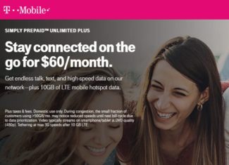 T-Mobile Prepaid Launches $60 Unlimited Plus Plan