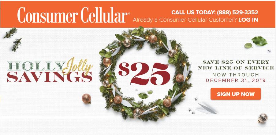 Consumer Cellular Offering $25 Account Credits To New Lines