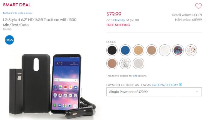 HSN Has Tracfone LG Stylo 4 And Annual Plan Bundle For $79.99