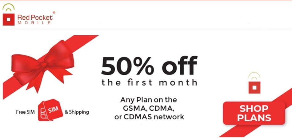 Red Pocket Mobile Offering 50% Off Any Plan