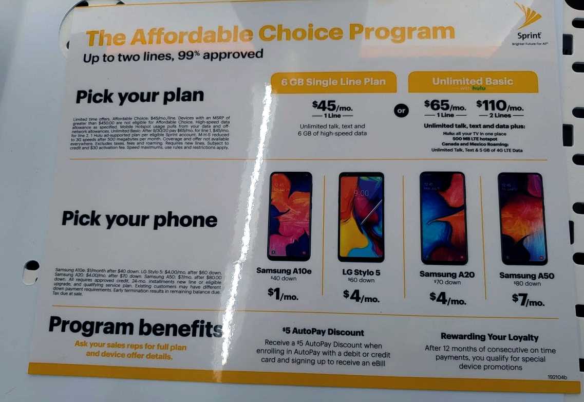 Sprint Affordable Choice Program At Walmart, Photo Via Wave7 Research