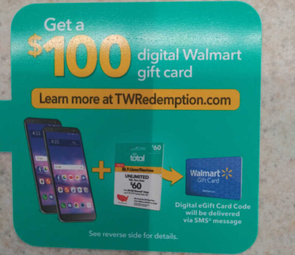 Pick Up A Total Wireless Phone And Plan At Walmart Get A 100 Gift Card