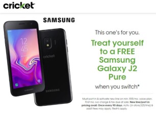 Cricket Wireless Featured January 2020 Phone Deal Is A Free Samsung Galaxy J2 Pure