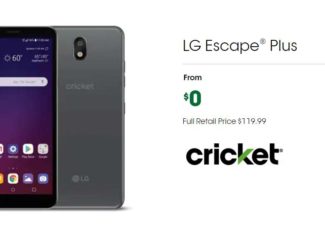 LG Escape Plus Is Now Free At Cricket Wireless With Port-In