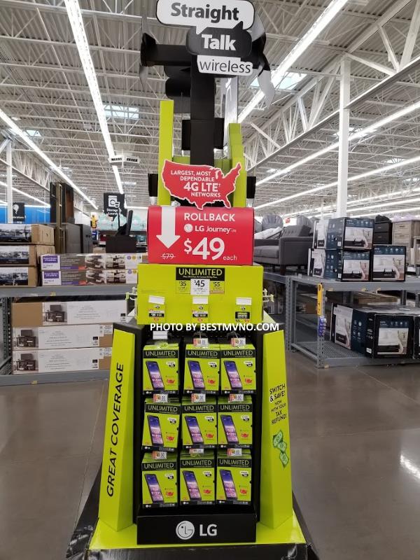 Straight Talk Wireless Prominently On Display At Local Walmart