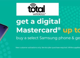Total Wireless Samsung $100 eGift Card Offer