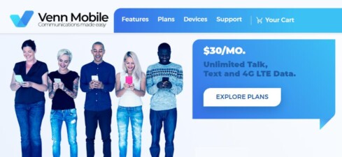 Venn Mobile Launches Unlimited Plan For $30/Month