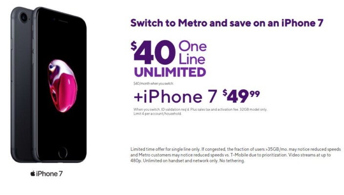 iPhone 7 Is Now $49.99 At Metro By T-Mobile