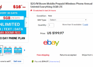 Boom Mobile Now Selling 360-Day eBay Annual Plan