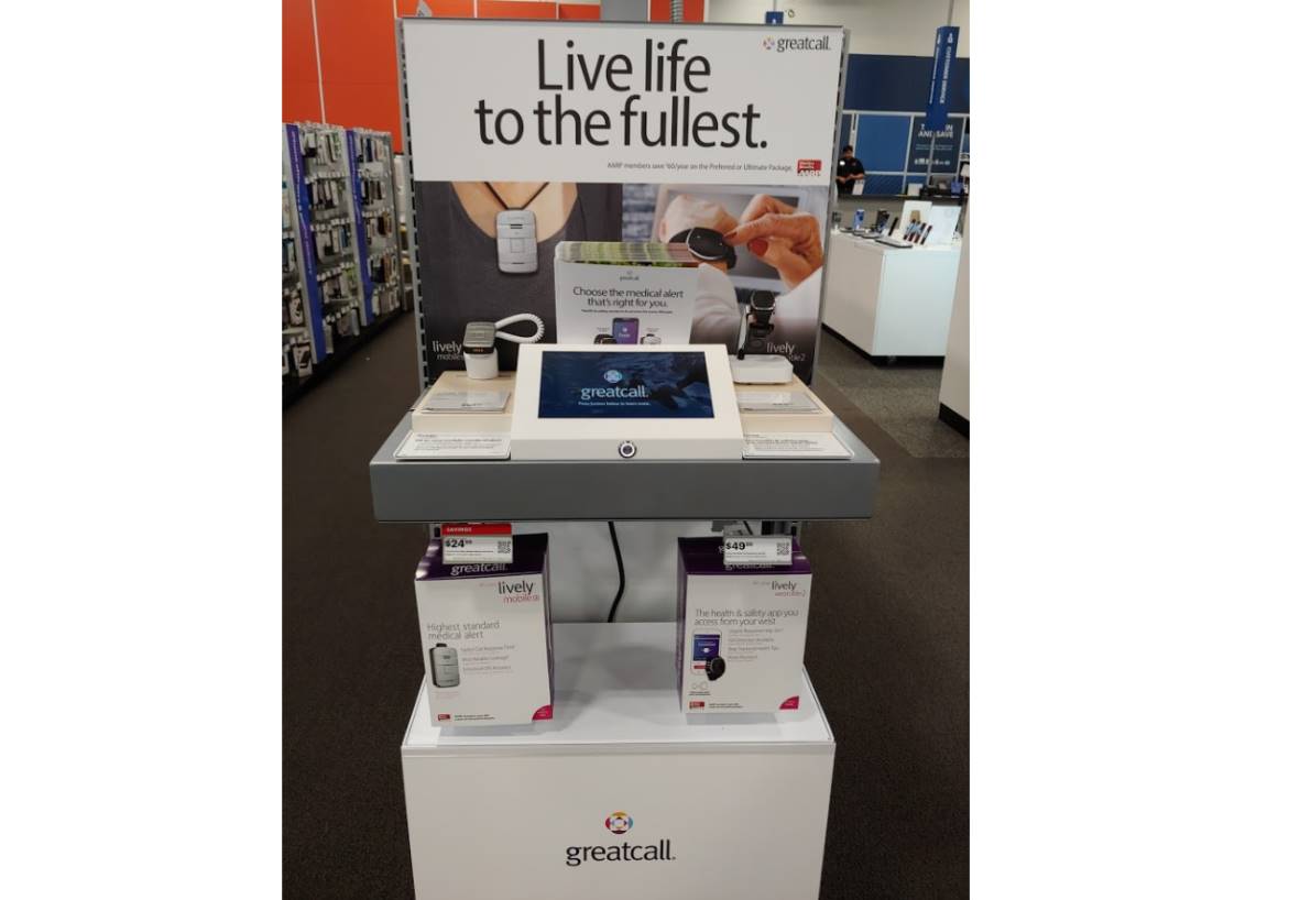 New GreatCall Endcap Spotted At Best Buy By Wave7 Research Analyst