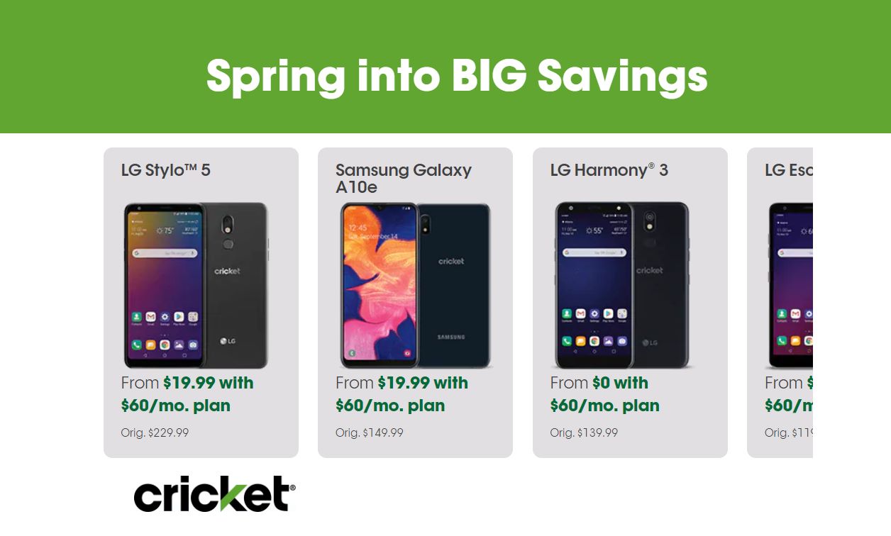 Spring Into BIG Savings With New Promos From Cricket Wireless