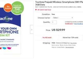 Tracfone's eBay Exclusive Annual Plan Is Now $29.99