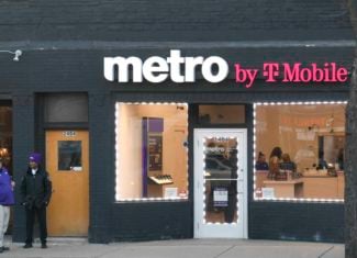 Metro By T-Mobile Store Stock Photo February, 6, 2020 Minneapolis
