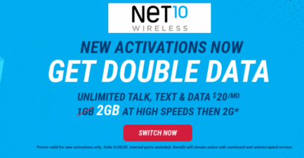 NET10 Wireless Has A New Double Data Promo