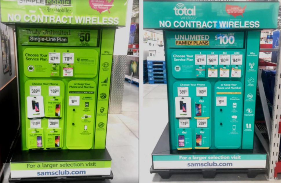 Simple Mobile & Total Wireless Expand Into Sam's Club, Special Offers