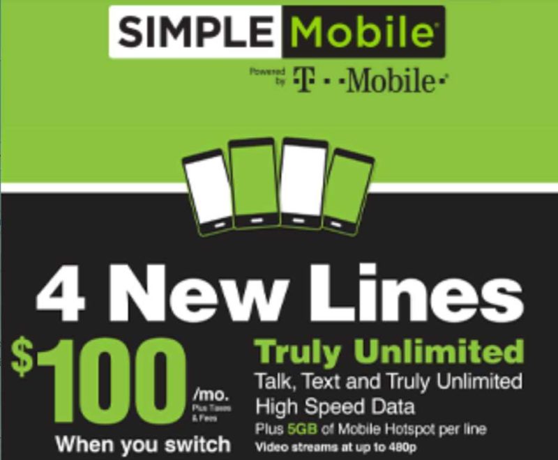 boost mobile 4 lines for 100 phones 2019
