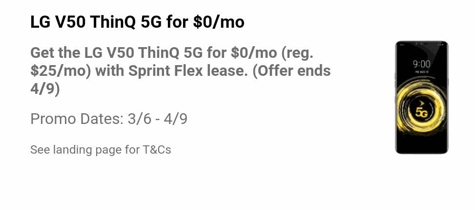 Previous Sprint Offer For Free 5G Smartphone