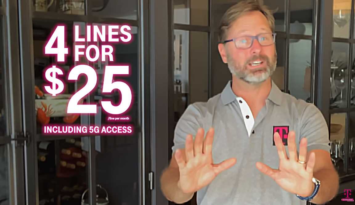 Mike Sievert, President And CEO Of T-Mobile, Unveils New 4 Lines For $100 Offer