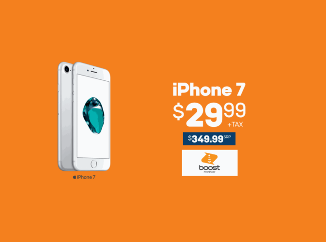 Boost Mobile's Latest Switcher Phone Deals Include 29.99 iPhone 7 And